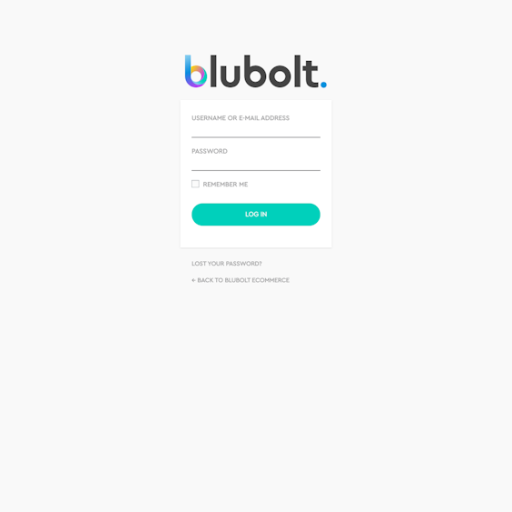 Blubolt Login Page Design