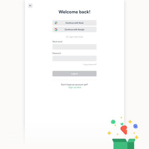 Carrot Login Page Design