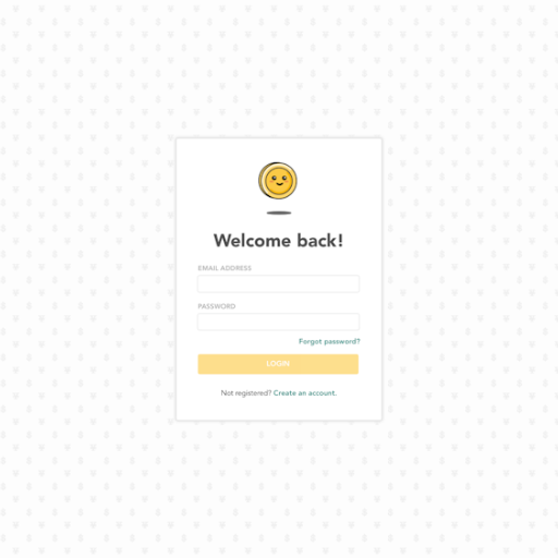 Lunch Money Login Page Design