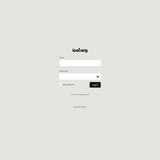 Useiceberg Login Page Design